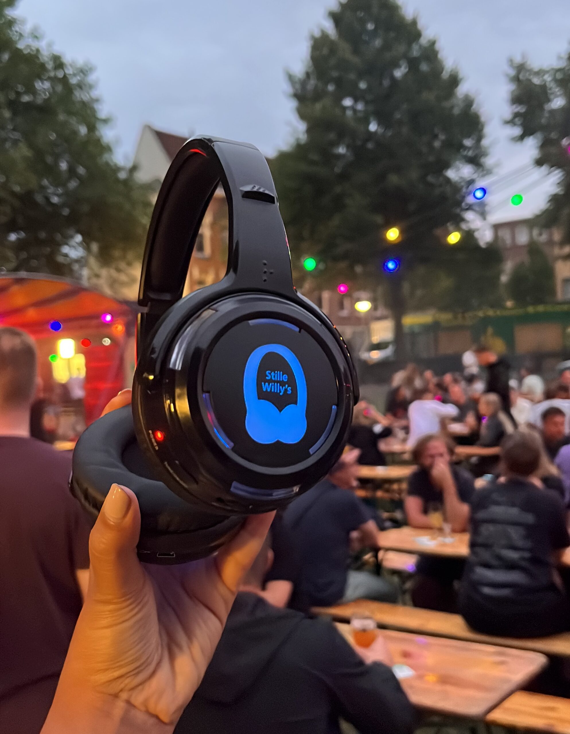 Silent disco koptelefoons